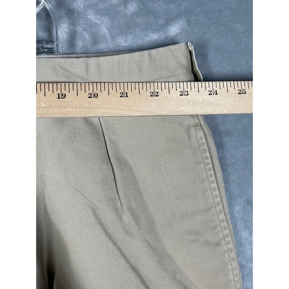 Polo Ralph Lauren Tyler Short Mens 48 Khaki Tan Pleated Cotton Chino Shorts